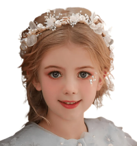 Tiara - Daminha de Honra - Cor Branco