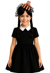 Fantasia Wandinha - Tiara Mãozinha